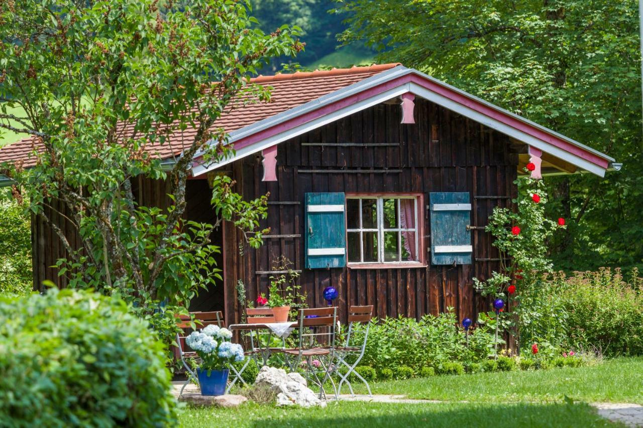 Pension Waldklause, Doppelzimmer Mit Balkon, Dusche, Wc Konigssee Luaran gambar